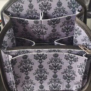 Loungefly Haunted Mansion Wallpaper Backpack Organizer